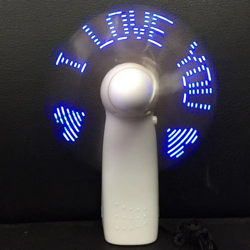 Love You LED Handheld Fan